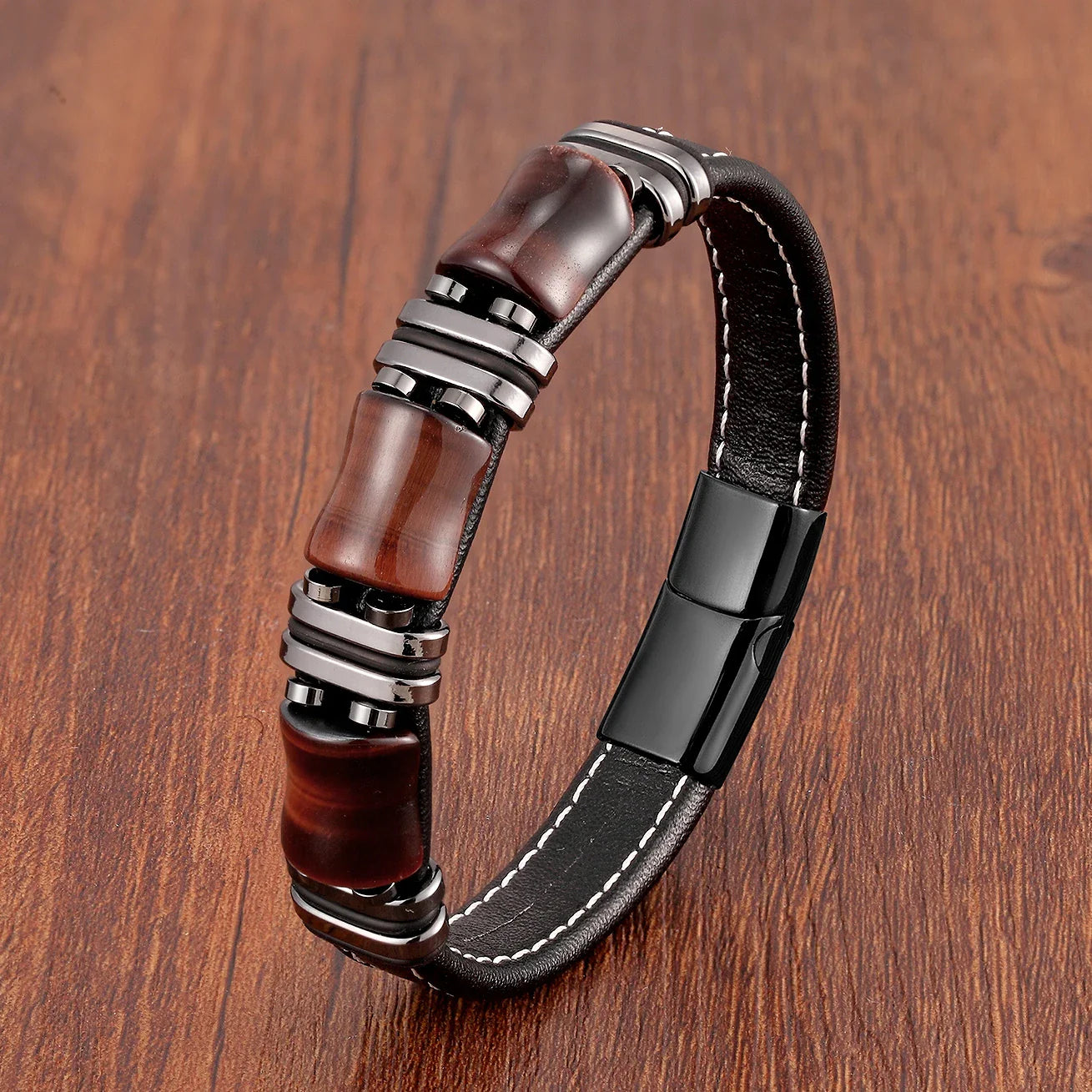 RegalBand | Men's Beaded Accent Bracelet