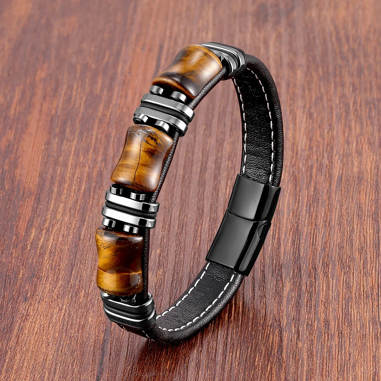 RegalBand | Men's Beaded Accent Bracelet