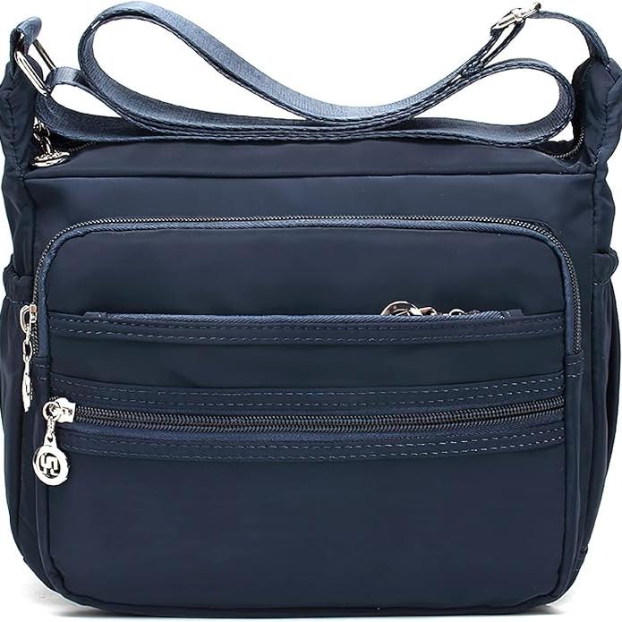 Maya | Lightweight Multi-Pocket Nylon Crossbody Messenger Travel Bag