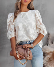 AIRLIE | Blouse with Puff Sleeve