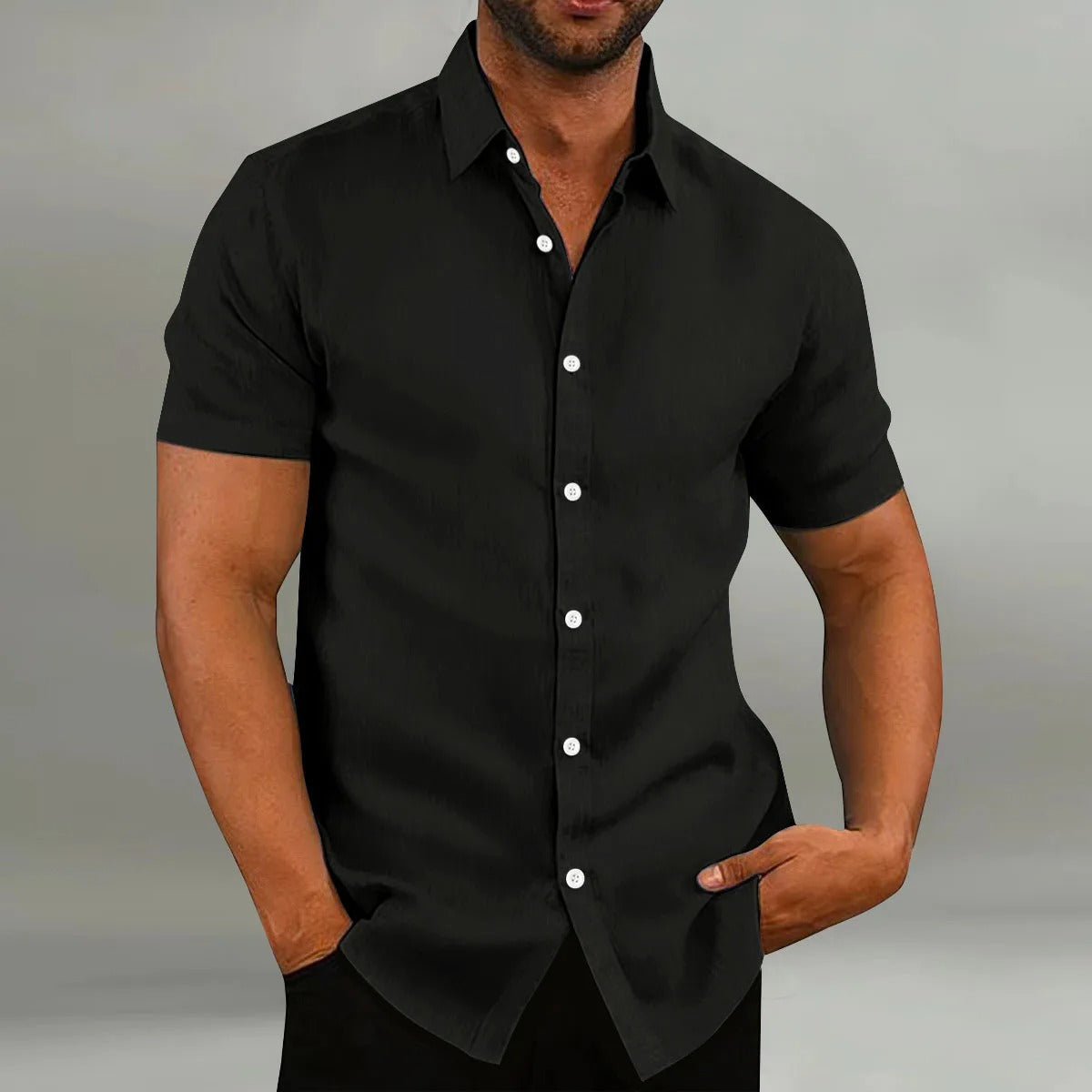 JADEN | Short Sleeve Shirt with Collar