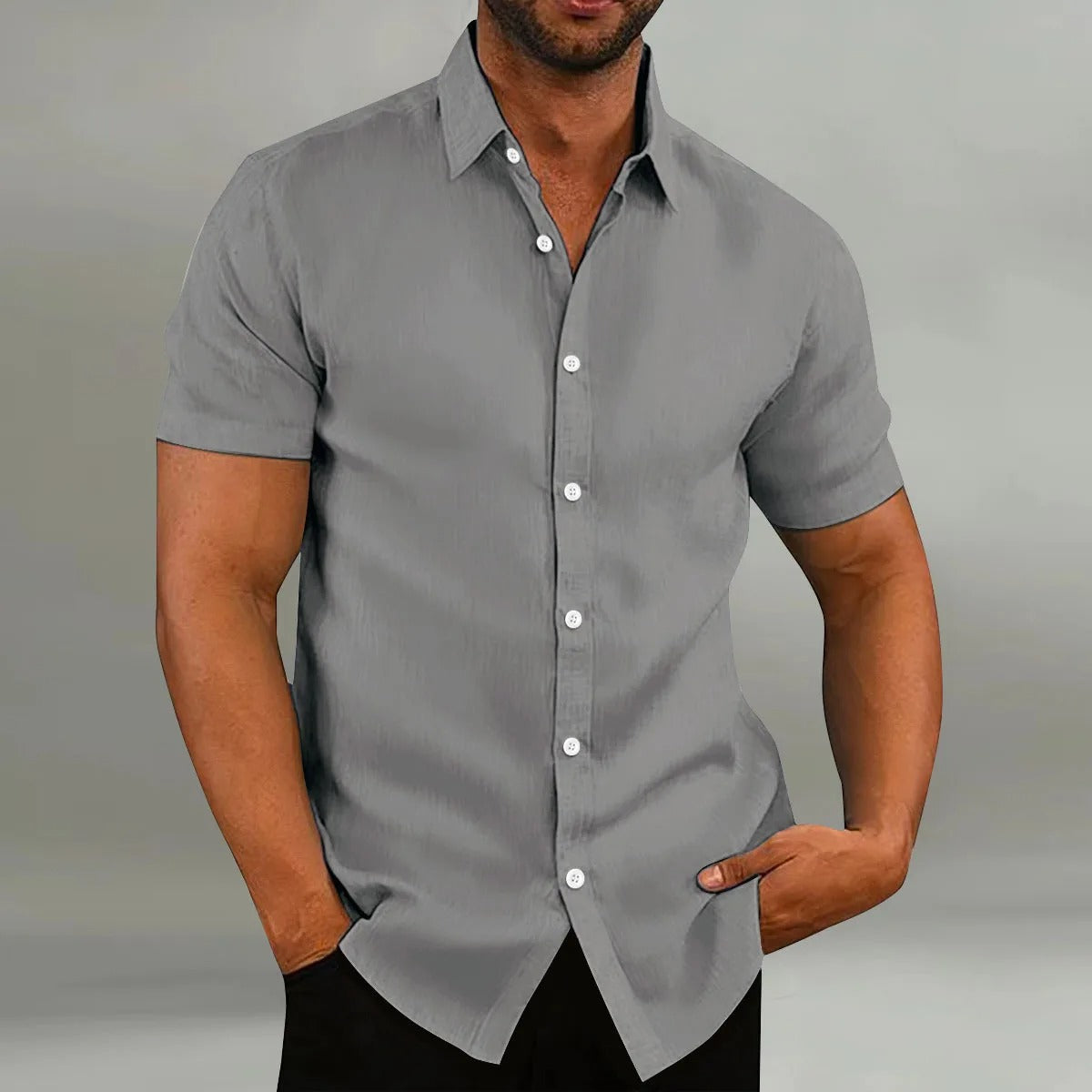 JADEN | Short Sleeve Shirt with Collar