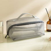 Mila | Spacious Travel Toiletry Bag Made of Mesh Material