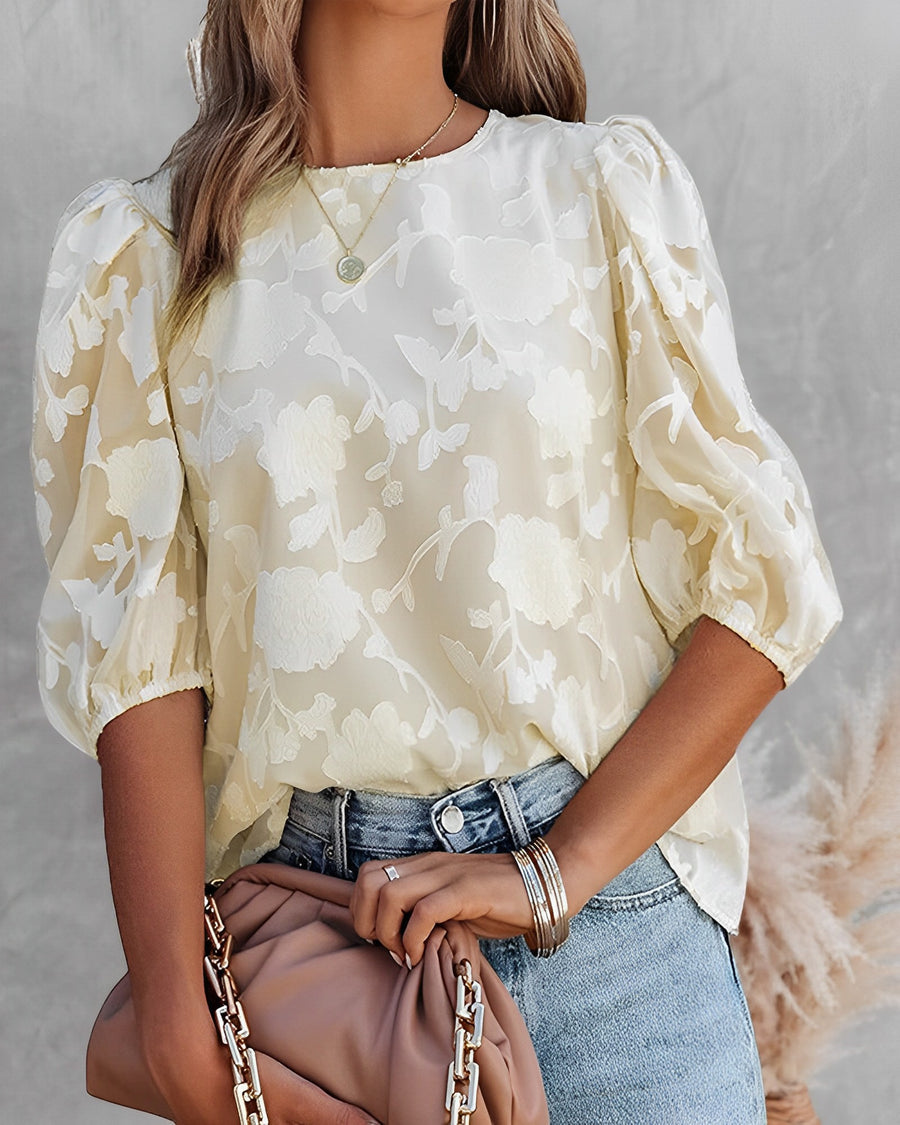 AIRLIE | Blouse with Puff Sleeve