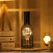 GlowPulse | Industrial-Inspired Rustic Table Lamp