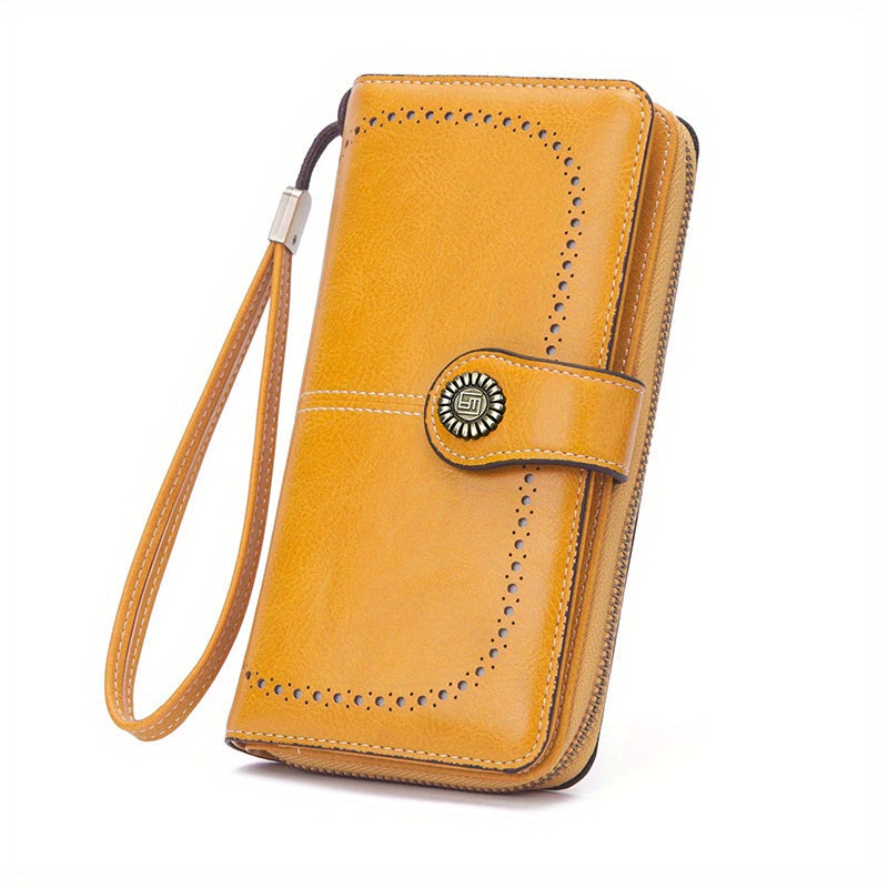 Skyla | Retro RFID Travel Wallet | Large Capacity