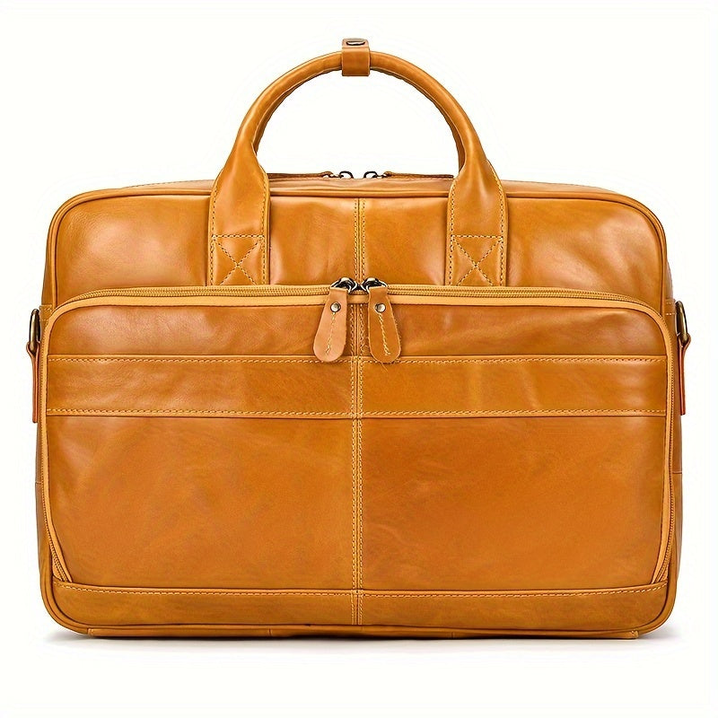 Milan | Leather Crossbody Messenger Laptop Bag