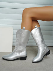 AMELIA | Stylish PU Leather Soft Lining Cowboy Boots