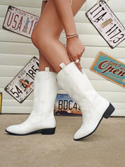 AMELIA | Stylish PU Leather Soft Lining Cowboy Boots