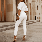 JESSICA | Elegant Summer V-neck Jumpsuit Playsuit