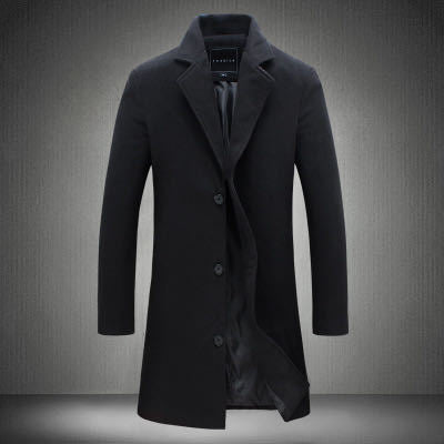 Felix | Timeless Single-Breasted Wool Coat with Elegant Collar