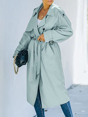 Harlani | Women's Double-Breasted Trench Coat | Long