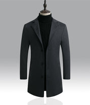 Felix | Timeless Single-Breasted Wool Coat with Elegant Collar