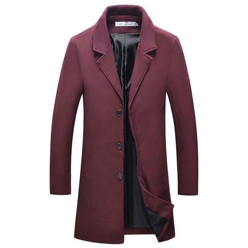 Felix | Timeless Single-Breasted Wool Coat with Elegant Collar