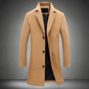 Felix | Timeless Single-Breasted Wool Coat with Elegant Collar