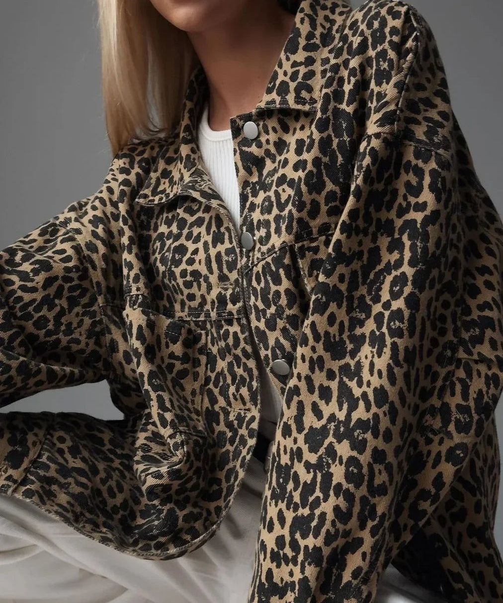 NAOMI | Elegant Leopard Print Jacket