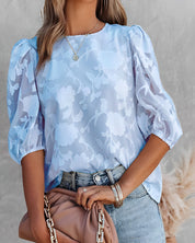 AIRLIE | Blouse with Puff Sleeve