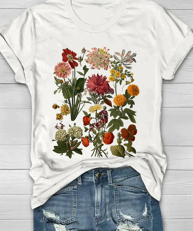 LUELLA | Retro Floral Print T-Shirt