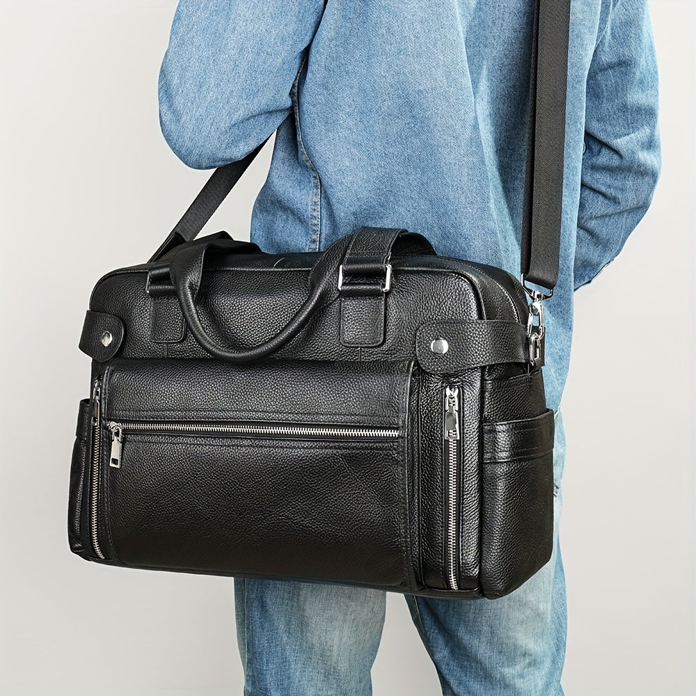 Ethan | British Style Leather Laptop and Shoulder Bag