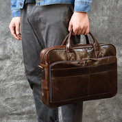 Milan | Leather Crossbody Messenger Laptop Bag