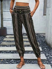 Viviana | Stylish High-Waist Printed Pants