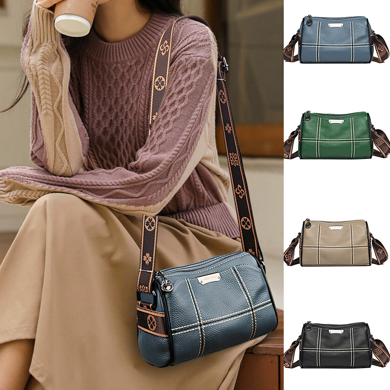 Sophie | Compact Triple-Zip Crossbody Bag