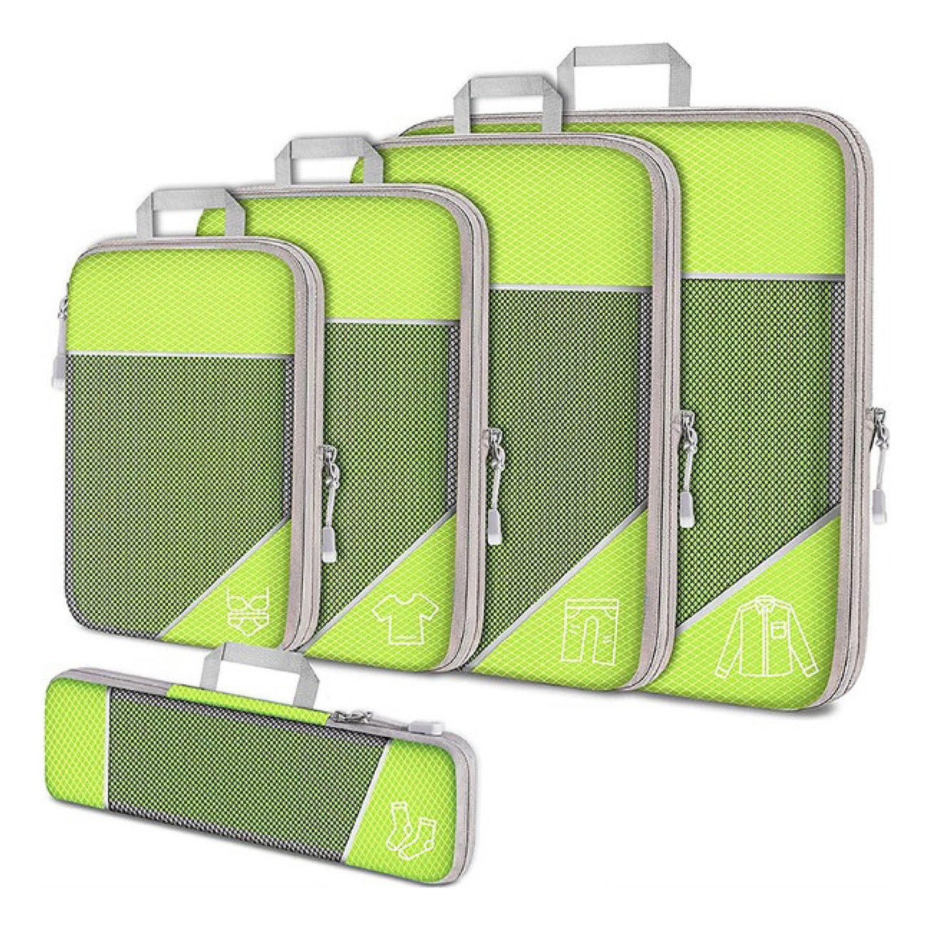 Ultra-Slim Compression Packing Cubes – Space-Saving Travel Organizers