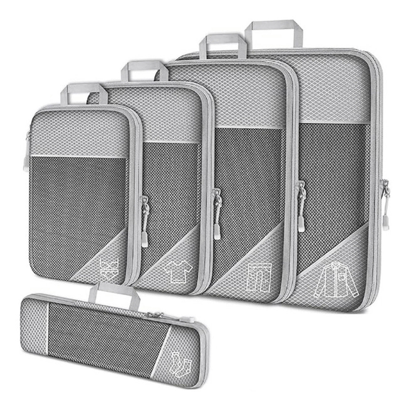 Ultra-Slim Compression Packing Cubes – Space-Saving Travel Organizers