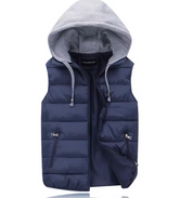 Ralph Bodywarmer | Casual light padded vest/jacket with removable hood for men