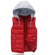 Ralph Bodywarmer | Casual light padded vest/jacket with removable hood for men