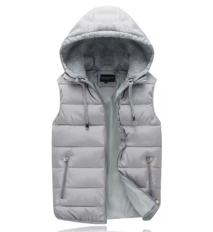 Ralph Bodywarmer | Casual light padded vest/jacket with removable hood for men