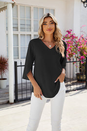 JAMY | V-neck Elegant Blouse