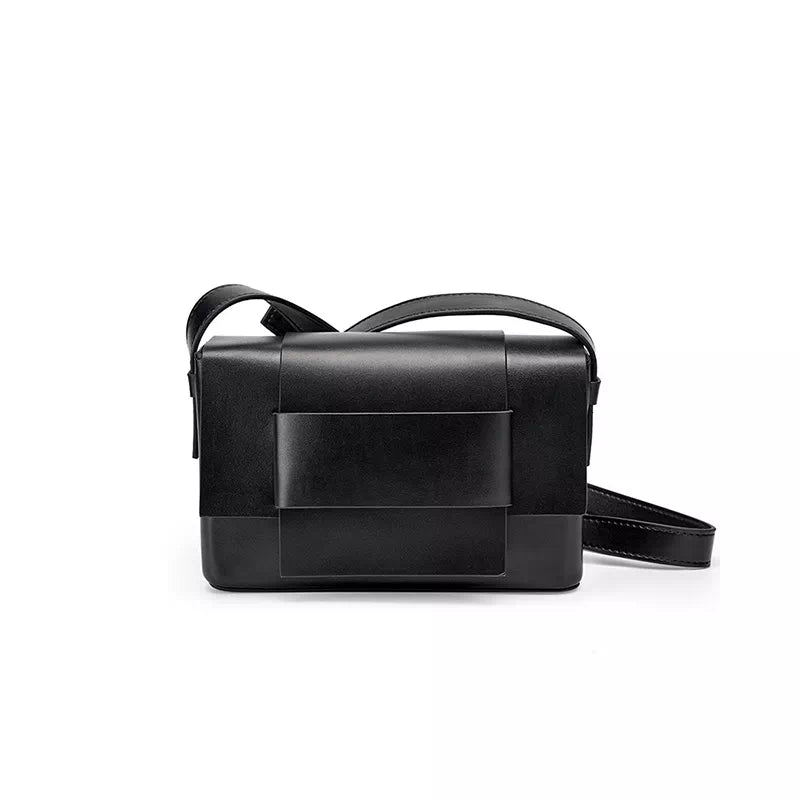 Emma | Leather Compact Shoulder Bag