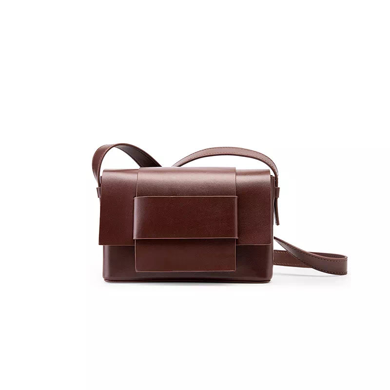 Emma | Leather Compact Shoulder Bag