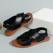 Savannah - Leather women's sandals with buckle