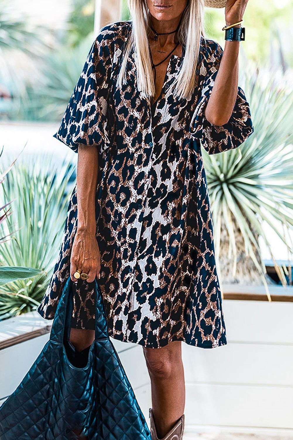 MILA | Leopard Print Summer Dress