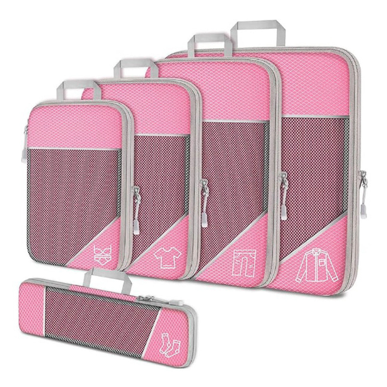 Ultra-Slim Compression Packing Cubes – Space-Saving Travel Organizers