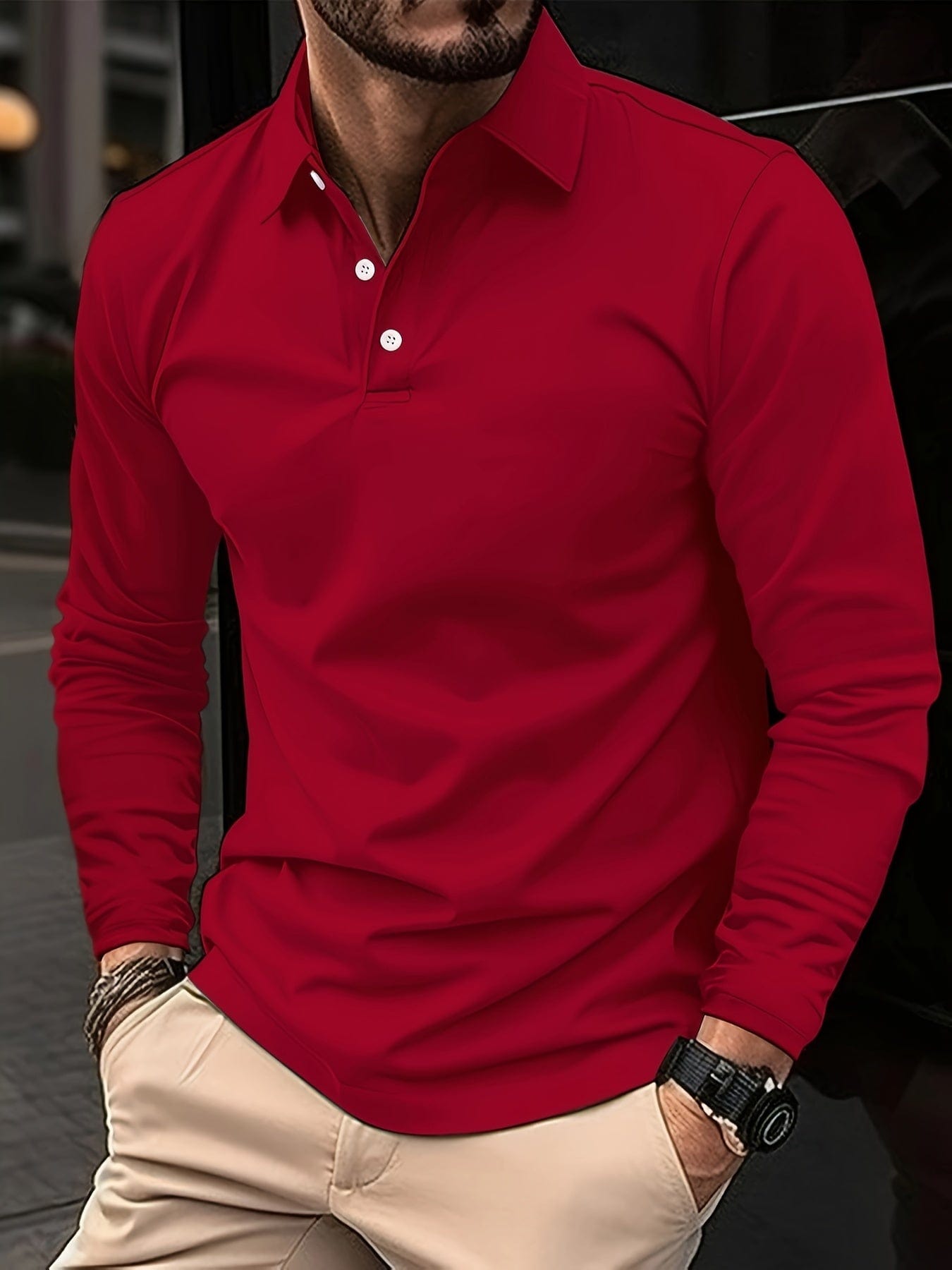 MARK | Long Sleeve Polo Shirt