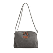 Secure Zipper Canvas Shoulder Bag