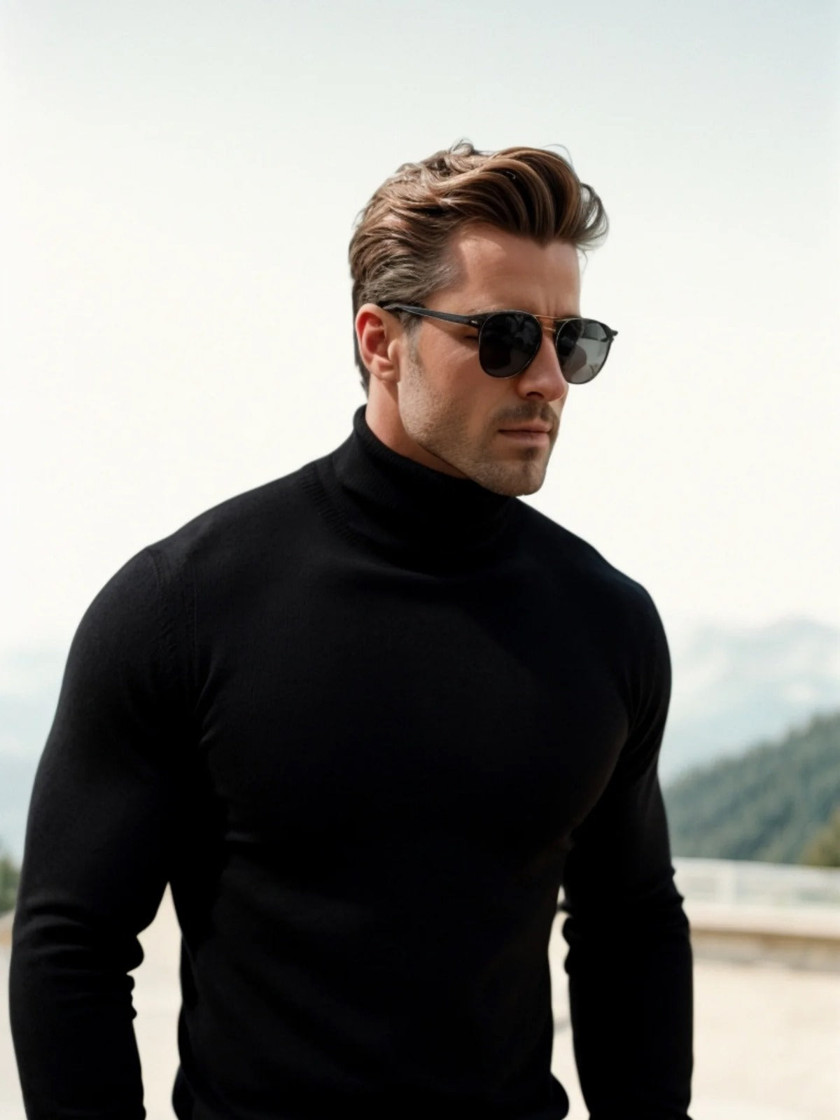 Timeless Men's Turtleneck Sweater for Effortless Style