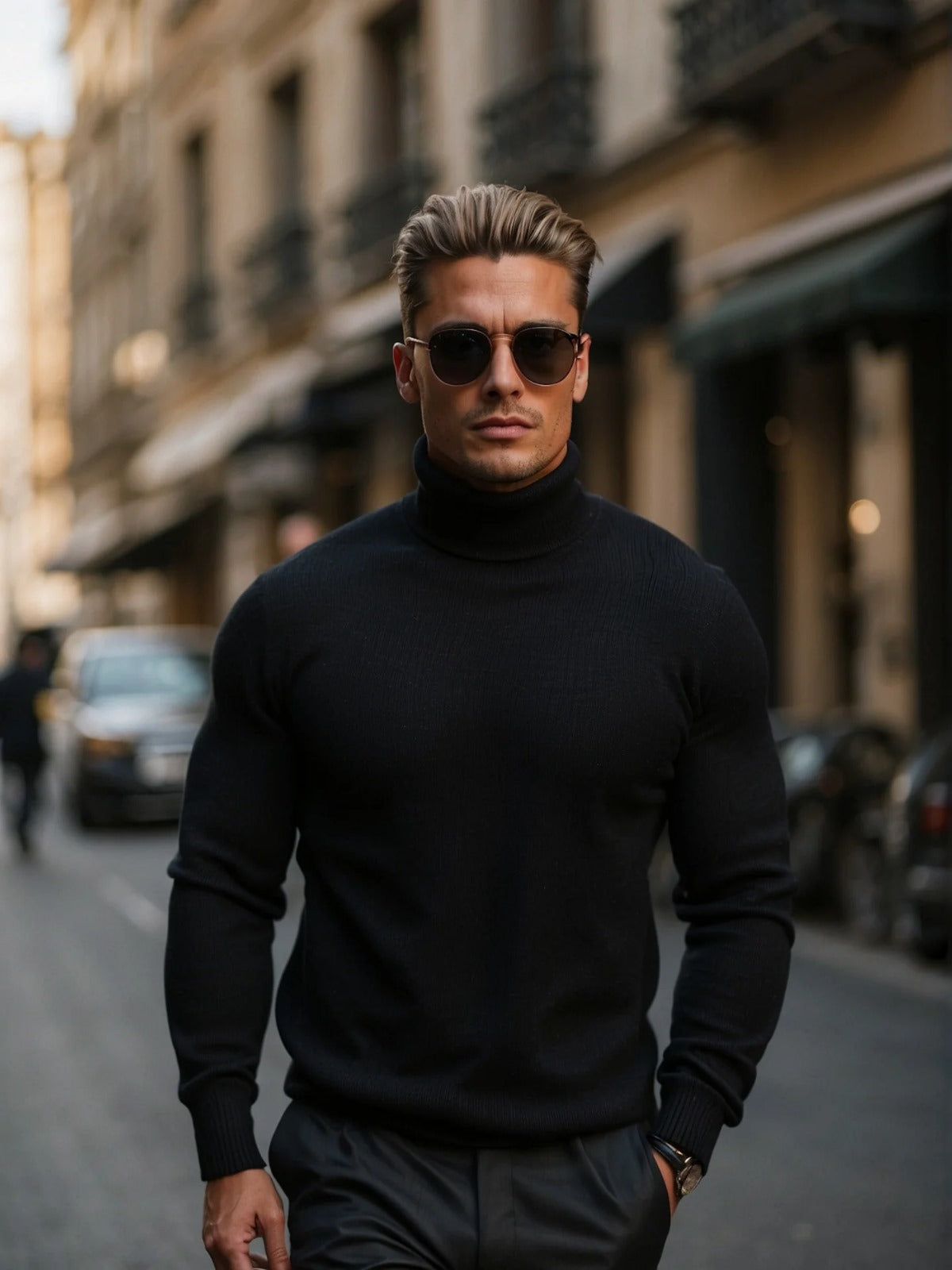 Timeless Men's Turtleneck Sweater for Effortless Style