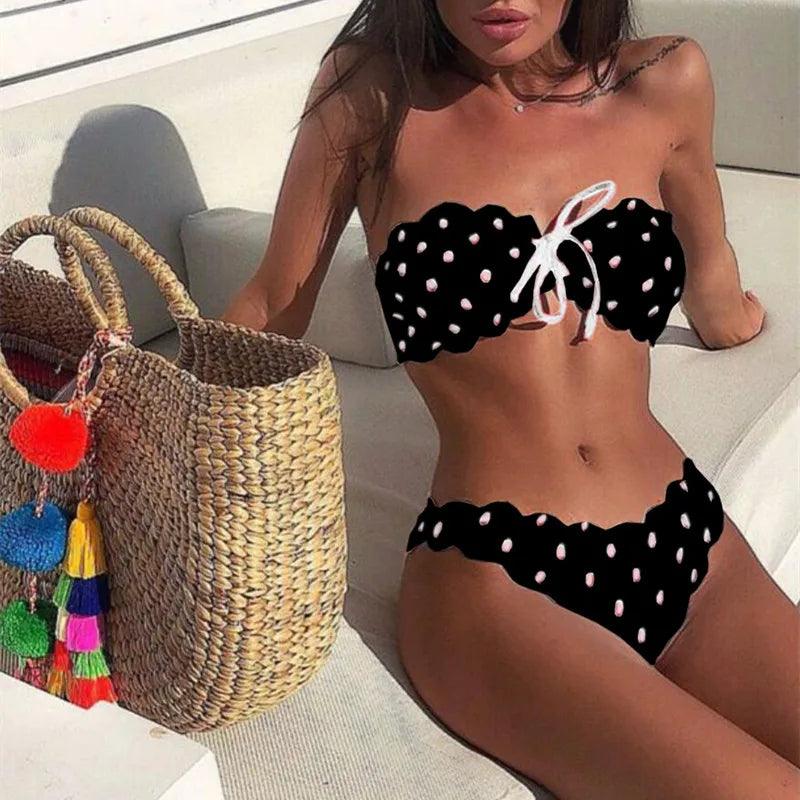 CATH | Strapless Polkadot Bikini